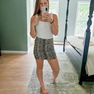 Free People NWOT Jacquard Snake Print Mini…